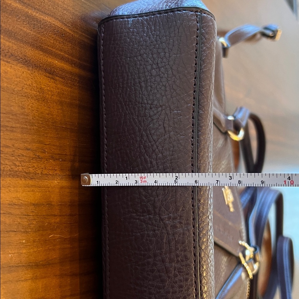 Coach Brown Small Leather Mini Kelsey Crossbody Satchel - Picture 9 of 9